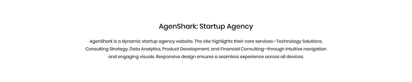 AgenShark: Template for Startups and Agencies